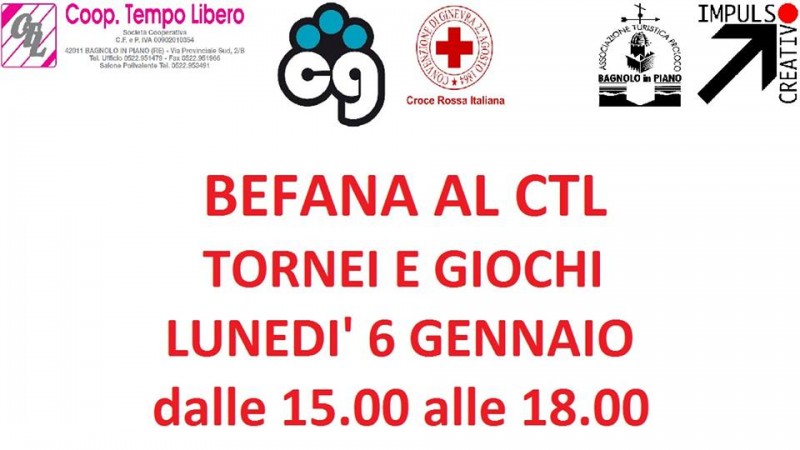 Tutti insieme per la Befana – 6 Gennaio 2014